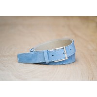 CEINTURE CUIR BLEU CIEL | La classique